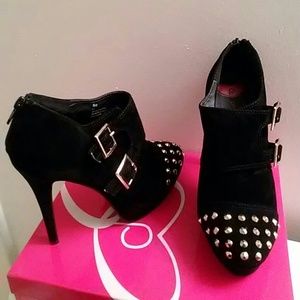 Promiscuous Black and Gold Booties